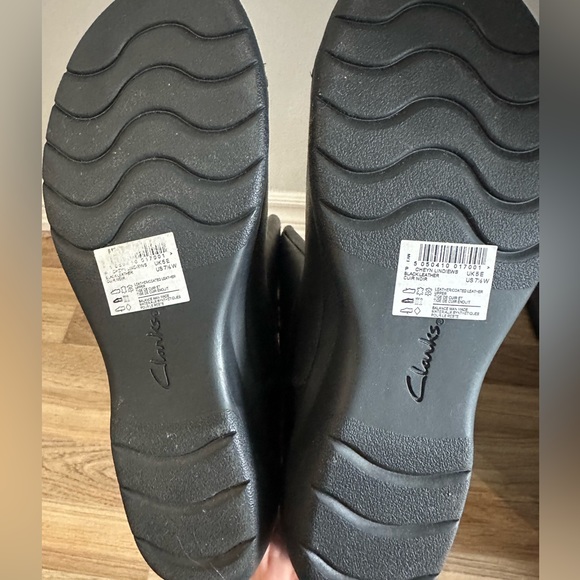 clarks cheyn lindie black leather boots - Picture 5 of 8